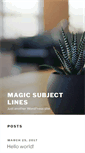 Mobile Screenshot of magicsubjectlines.com